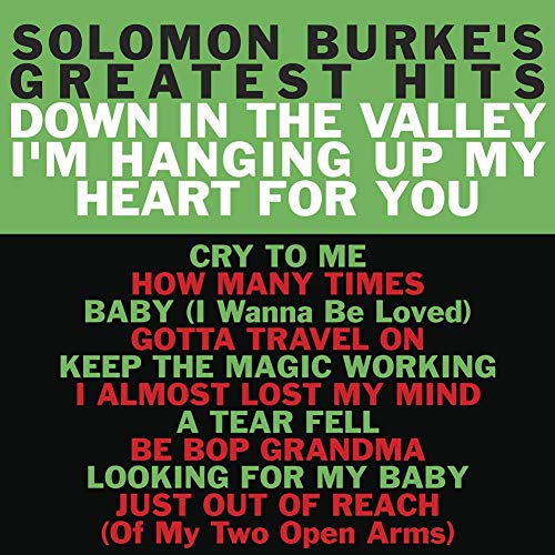 CD case with Solomon Burke's name and music tracks, likely with a photo portrait.