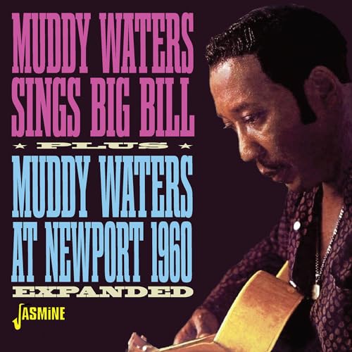 Muddy Waters album cover featuring a portrait of the musician with his guitar.
