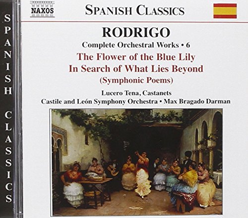 CD cover for Rodrigo’s “The Flower of the Blue Lily” with a painting.