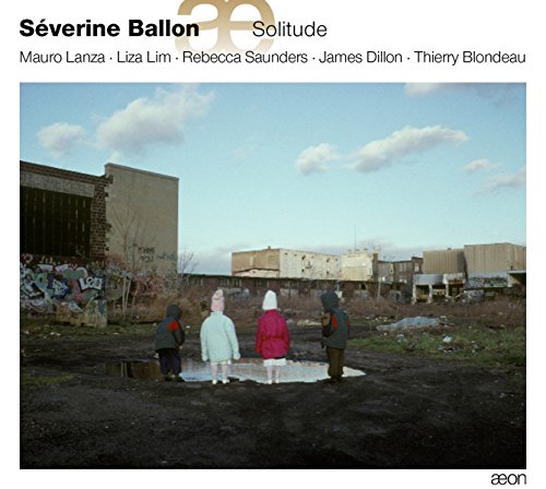 CD cover: children in winter landscape before large, decaying buildings.
