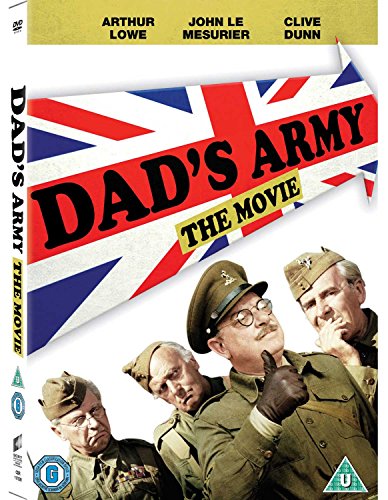 DVD cover for Dad's Army featuring four actors in military uniform against a Union flag.