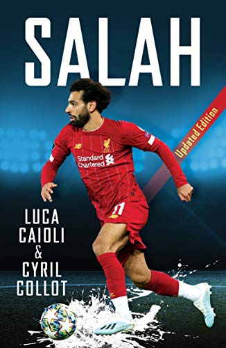 Book cover featuring footballer Mohamed Salah in a red Liverpool kit.