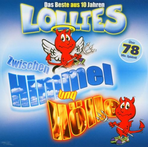 CD cover for “Lollies - Zwischen Himmel Und” with cartoon devils.