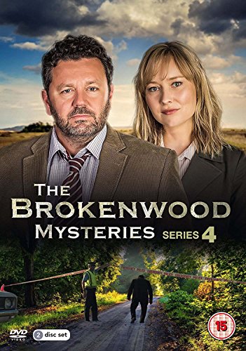 DVD cover for "The Brokenwood Mysteries - S4" featuring two detectives.