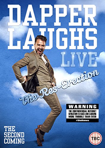 DVD cover featuring comedian Dapper Laughs in a suit, striking a pose.