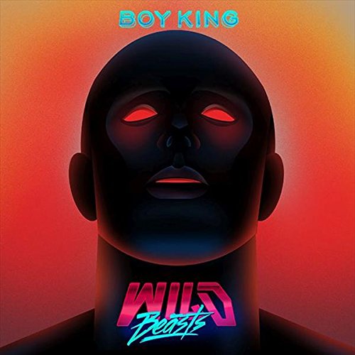 Album cover for Wild Beasts’ “Boy King” featuring a dark-skinned face with red eyes.