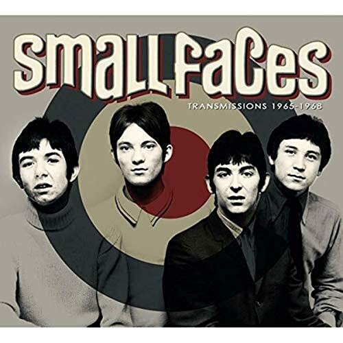 CD cover for Small Faces’ “Transmissions 1965-1968” featuring four band members.