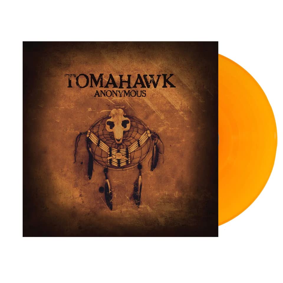 Tomahawk "Anonymous" vinyl record with orange disc and dreamcatcher cover art.