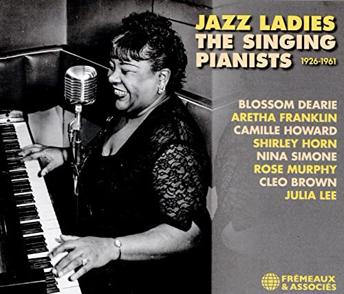 CD cover featuring Blossom Dearie singing and playing piano, 1926-1961.