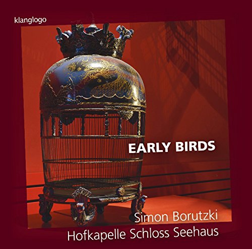 CD cover featuring an ornate, dark-colored birdcage against a red background.