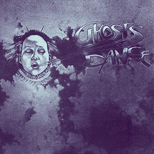 Dark, textured album cover featuring a distorted face and band name.