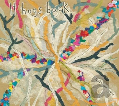 CD cover with abstract, colorful fabric art resembling branches.
