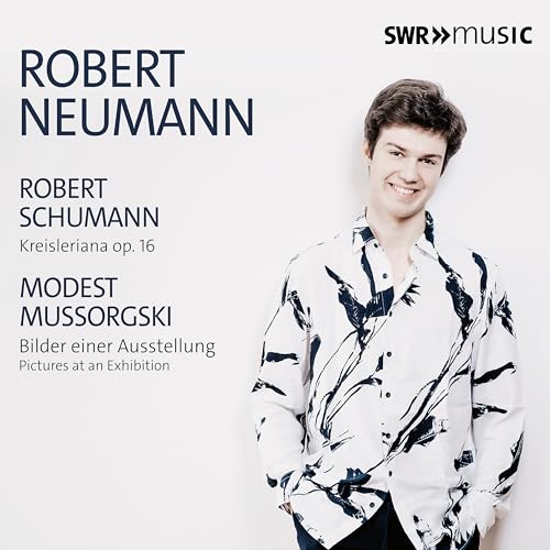 CD cover featuring pianist Robert Neumann, composers Schumann and Mussorgsky listed.