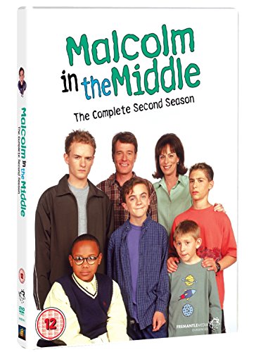 DVD cover for "Malcolm in the Middle" Season 2 featuring the show's cast.