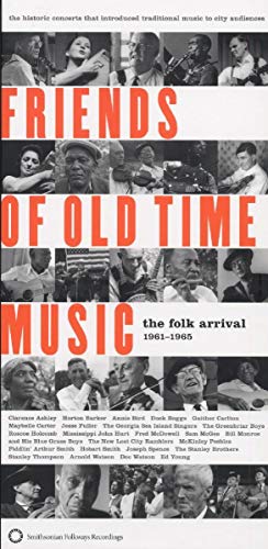 CD cover for "Friends of Old Time Music" featuring portraits of folk musicians.