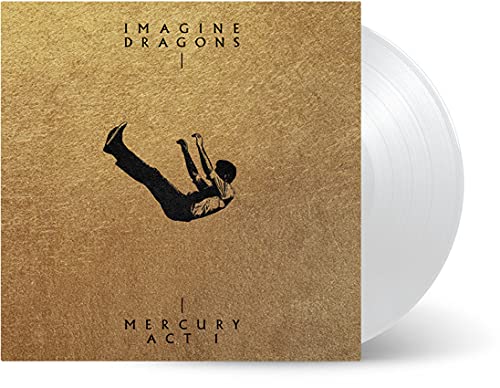 Imagine Dragons "Mercury" white vinyl record with falling figure cover art.