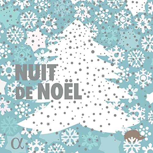 CD cover: white Christmas tree, snowflakes, and a small hedgehog.