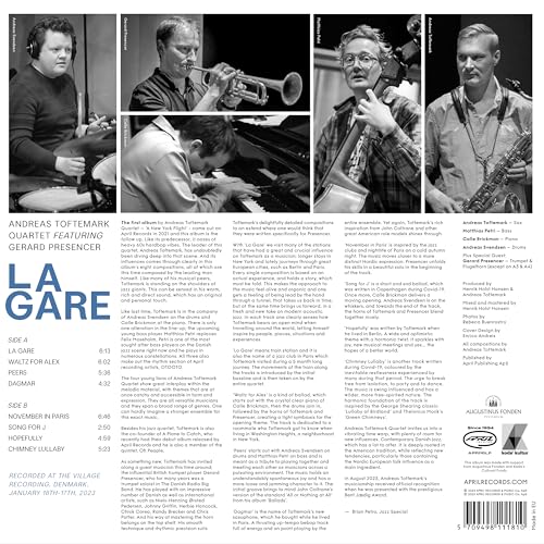 Vinyl record back cover with four black and white musician portraits.