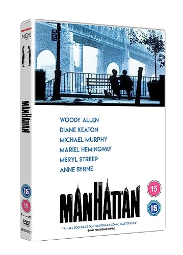 Manhattan" DVD cover with a cityscape and film cast names listed.
