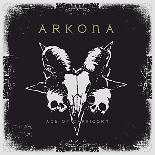 Arkona album cover: goat skull with pentagram on a dark, textured background.