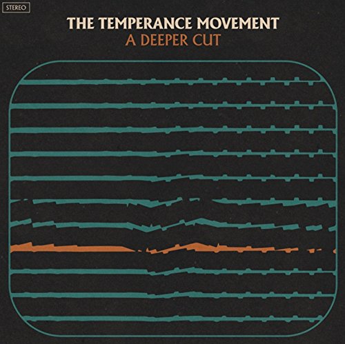 Album cover for "The Temperance Movement - A Deeper Cut" with abstract lines.