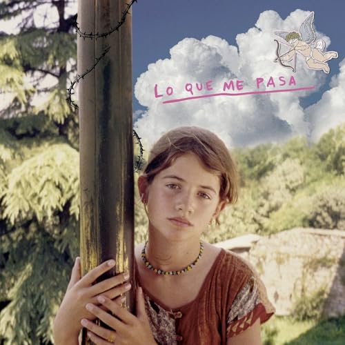 Album cover featuring a young woman with a pole and cherubs.