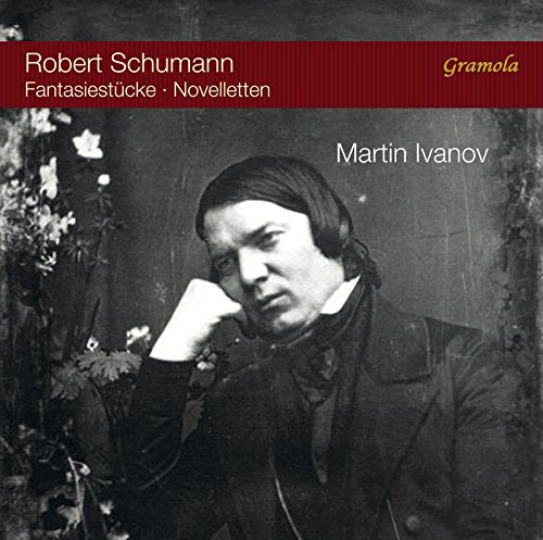 CD cover featuring a portrait of composer Robert Schumann.