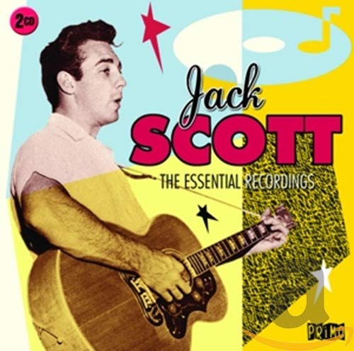 Jack Scott album cover featuring a portrait of the singer with guitar.
