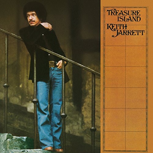 Jarrett Keith album cover: portrait of a man on stairs, brown background.