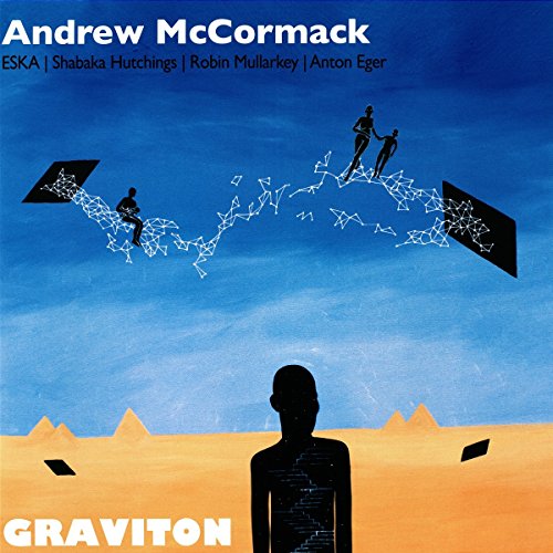 Album cover for Andrew McCormack's "Graviton" featuring abstract figures and lines.