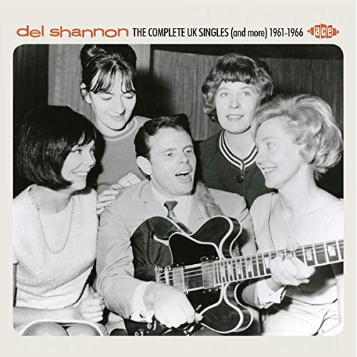 Del Shannon CD cover featuring a black and white photo of musicians.