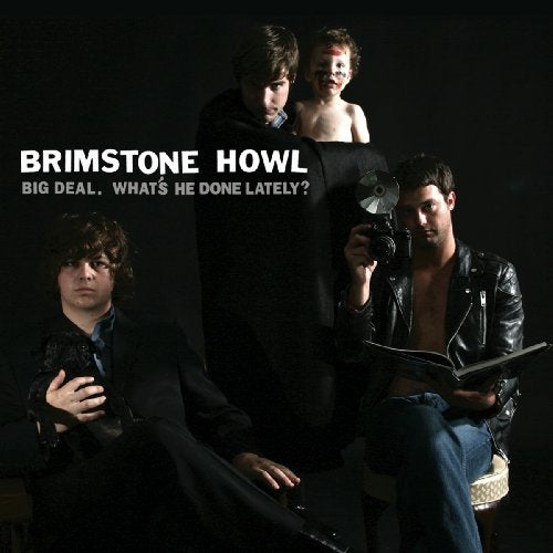 Brimstone Howl album cover featuring four people in dramatic poses.