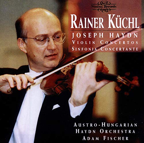 CD cover featuring violinist Rainer Küchl with violin and text.