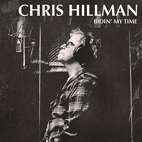 Chris Hillman album cover: black and white photo of a man with headphones.