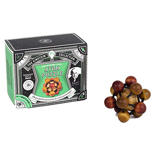 The Einstein Collection Atom Puzzle - 2 Part disentanglement & assembly puzzle - Professor Puzzle 3D Brain Teaser Puzzles.