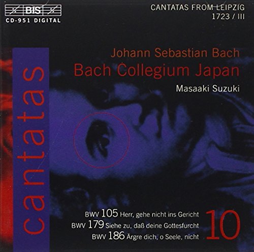 CD cover for Bach Cantatas, Vol. 10 by Bach Collegium Japan.