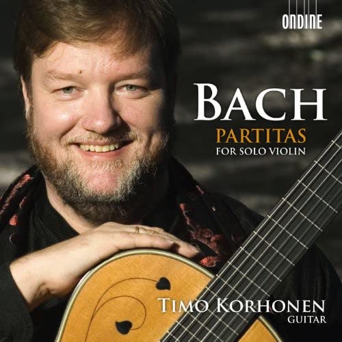CD cover featuring Timo Korhonen, a guitarist, and the word "BACH".
