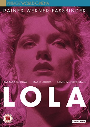 DVD cover for "Lola" featuring a close-up portrait of Barbara Sukowa.