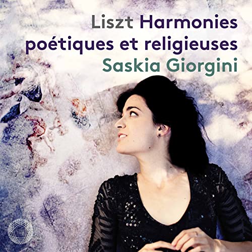 CD cover featuring pianist Saskia Giorgini in profile against abstract art.