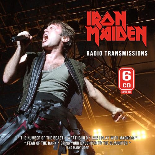 Iron Maiden “Radio Transmissions” 6CD box set cover with Bruce Dickinson.