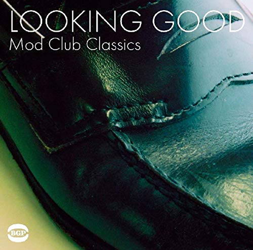 CD cover: dark blue leather texture with white text “Looking Good.”