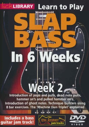 DVD cover for "Slap Bass In 6 Weeks - Week 2" instructional video.