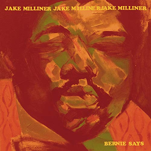 Painted portrait of a bearded man, album cover for “Bernie Says.”