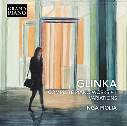 CD cover: woman walking towards an open doorway, painted style.