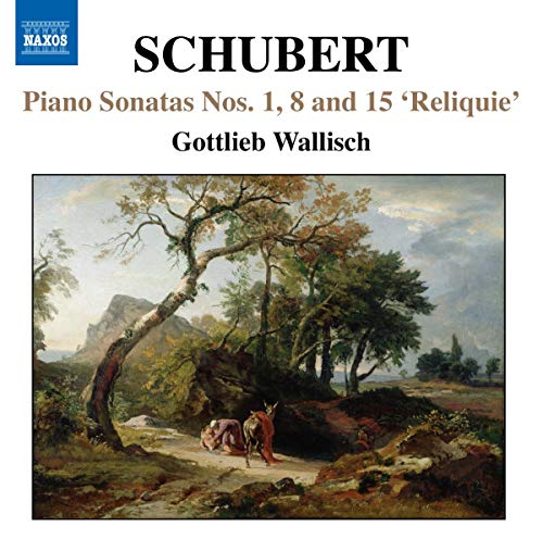 CD cover: Schubert piano sonatas with landscape painting of a tree.