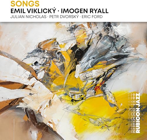 CD cover for “Songs” by Imogen Ryall & Emil Viklicky, abstract art.