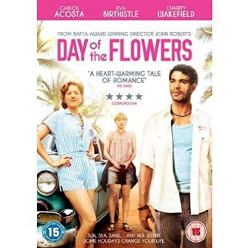 DVD cover for “Day Of The Flowers” featuring three people and a car.