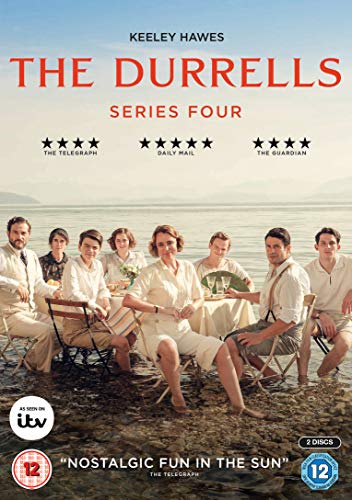 The Durrells" Series 4 DVD cover featuring a family seated outdoors.