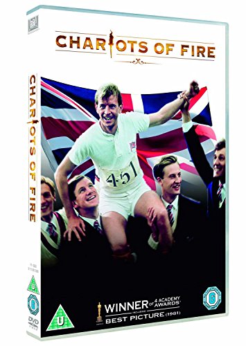Chariots of Fire" DVD cover featuring a runner with a Union Jack.