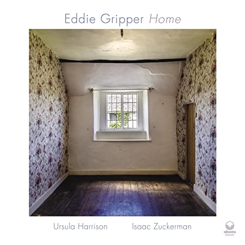 CD cover for Eddie Gripper’s “Home” featuring a floral wallpapered room.
